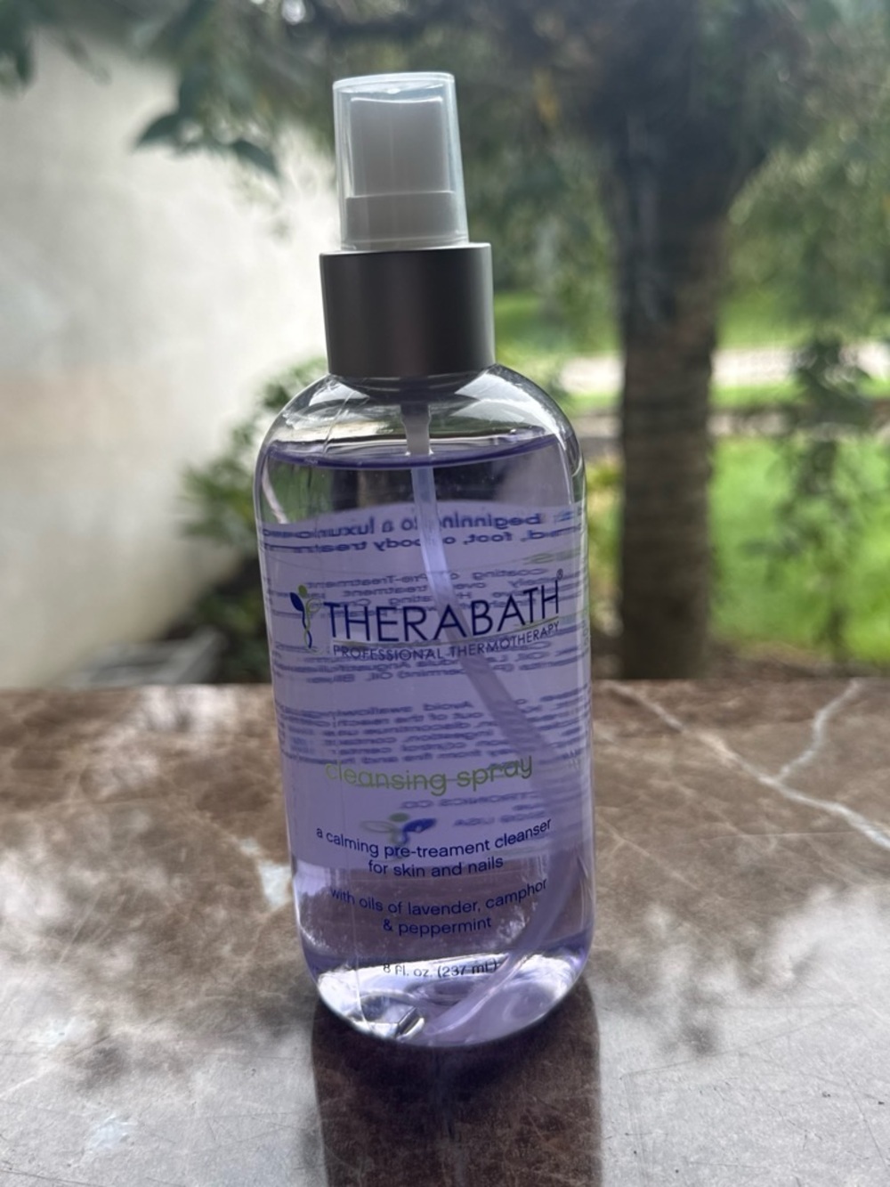 Therabody Therabath Cleansing Spray - Lavender Purple Bottle